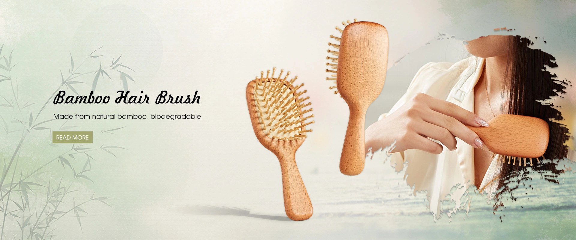 Brosse de cheveux en bambou Chine
