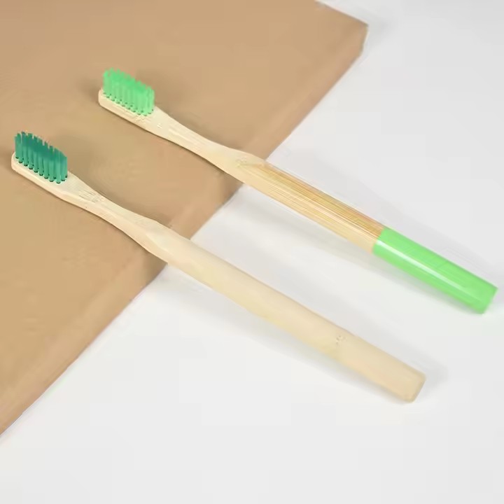 Brosse à dents de poignée ronde en bambou