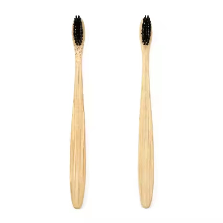 Brosse à dents en bambou à poignée plate